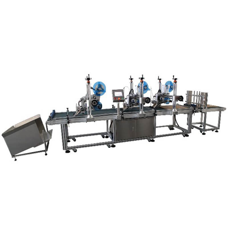 Automatic Carton Corner Labeling Machine Multi Label Heads Label Equipment