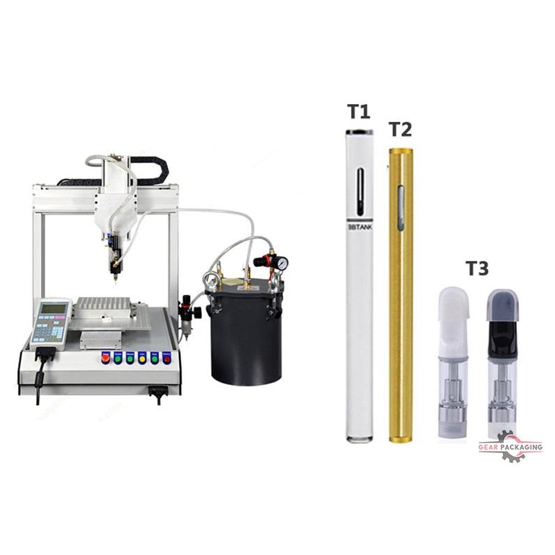 Bottle/vaporizer/atomizer/cartridge refill machine filling co2 catridge vapor cartomized filling machine with heating tank