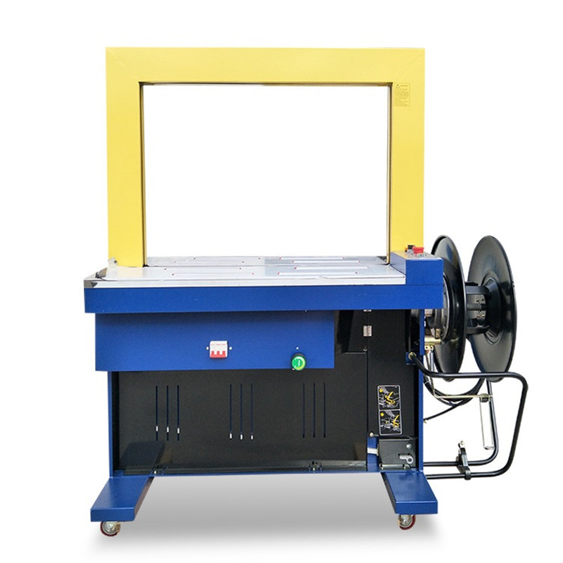 Fully Electric Drive Semi Automatic PP Belt Bundle Hand Banding Box Paper Carton Strapping Machine