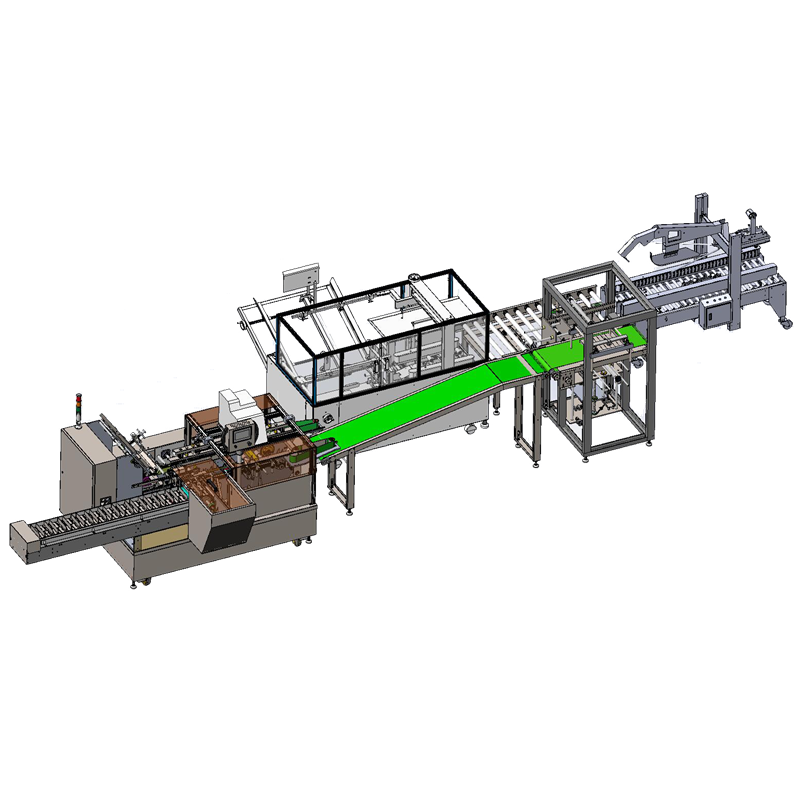 Automatic stick sachet cartoning machine multi lanes box packaging End packaging line