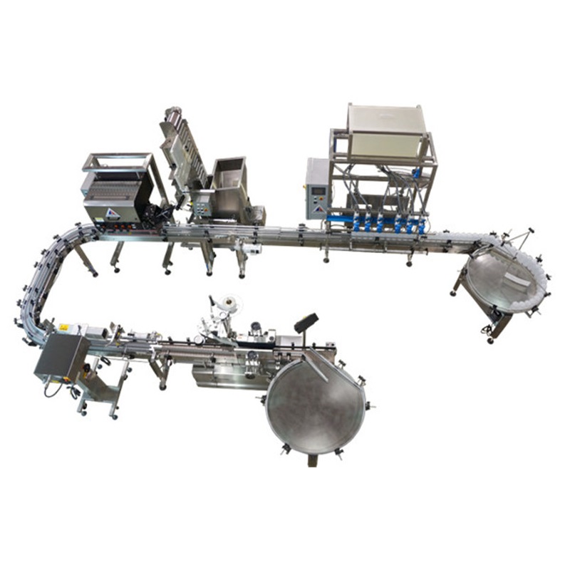 Automatic pressure liquid filling line