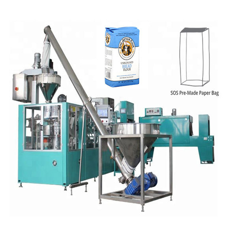 Paper bag pouch H.F.F.S. Pouch Packaging Machine automatic paper bag packaging line for flour powder