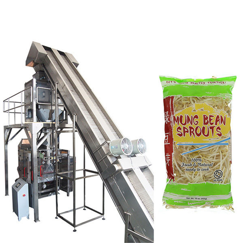 full automatic weighing bean sprouts packaging  V.F.F.S. Bagger Complete Systems