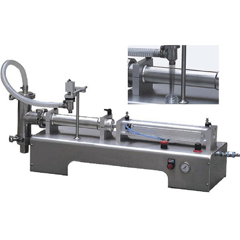 Single head piston filler liquid desktop filling machine