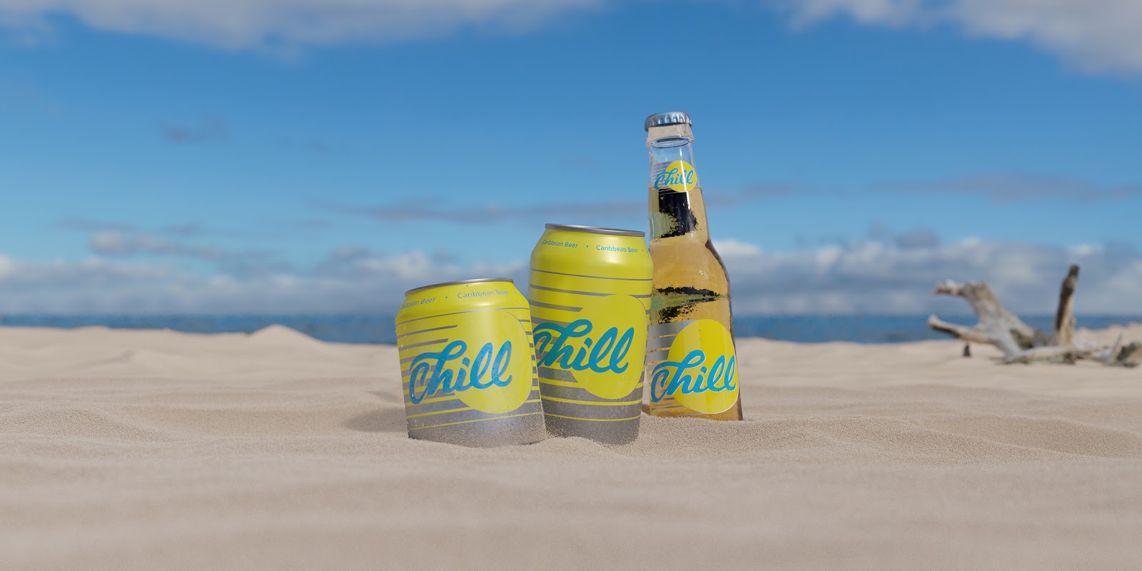 Chill Caribbean Beer Can Tin