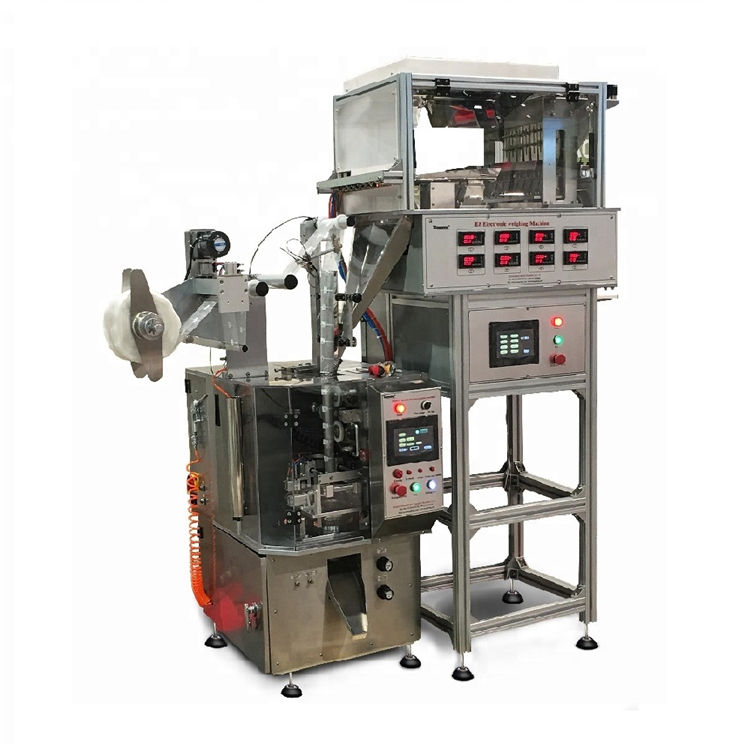 Automatic tea racking filling sealing bag packaging machine triangle tea bag