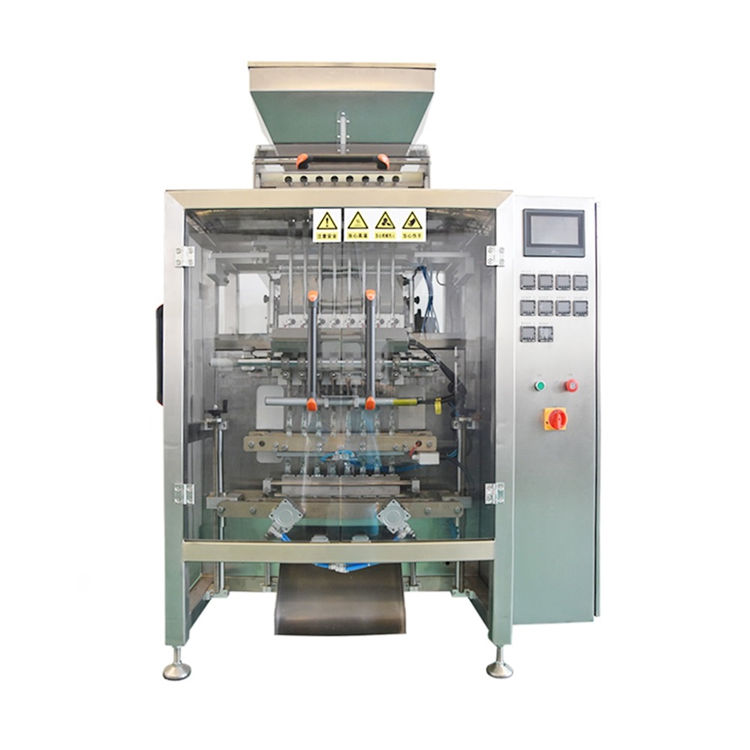 Sugar salt powder coffee 8 lanes vertical forming sealing bagging machine