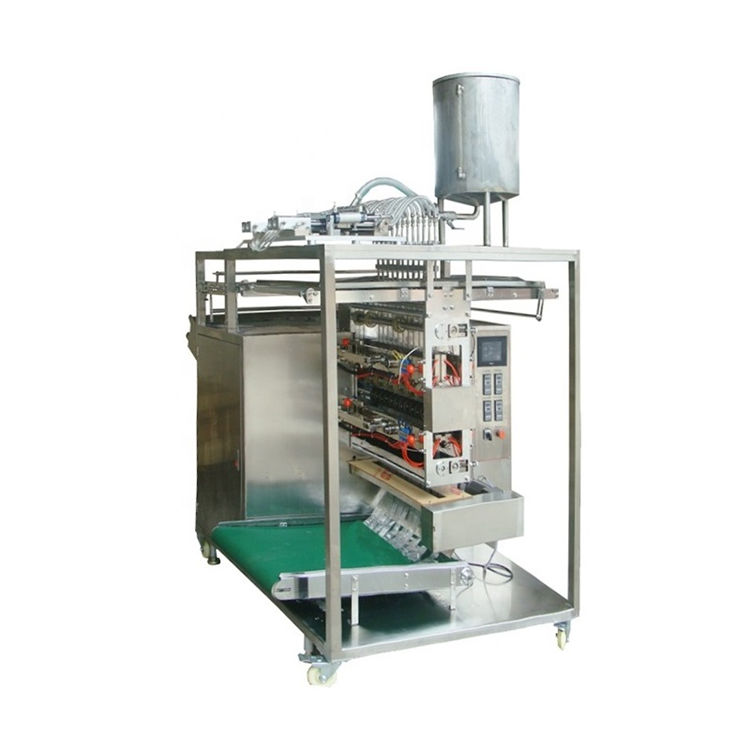 Automatic linking bag shampoo gel bag filling sealing packing machine