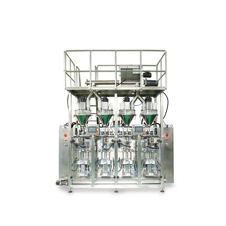 Automatic 4 individual station bag powder packaging machine