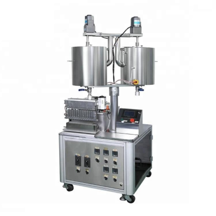 Semi automatic 12 heads lipstick filling machine