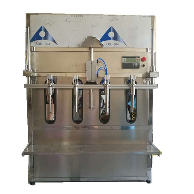 4 heads filling machine semi automatic 1L-20L bucket pail drum bottle filling machine