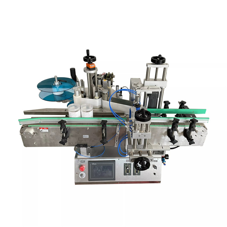 Automatic desktop round bottle positioning labeling machine