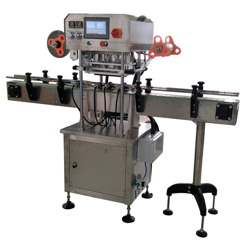 2 heads automatic bottle aluminum film heat sealing machine