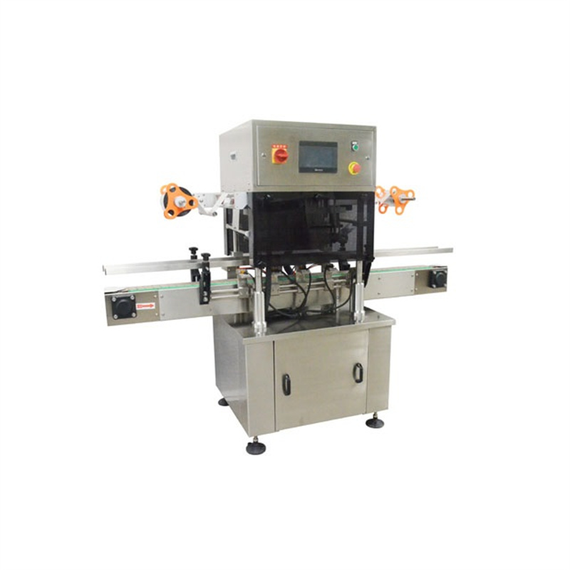 Automatic 3 heads jar bottle foil film cut heat sealing machine