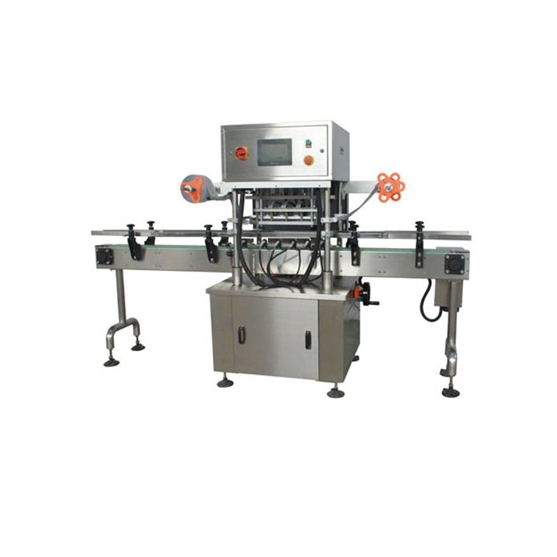 Automaitc foil film cut heat sealing machine with 4 heads