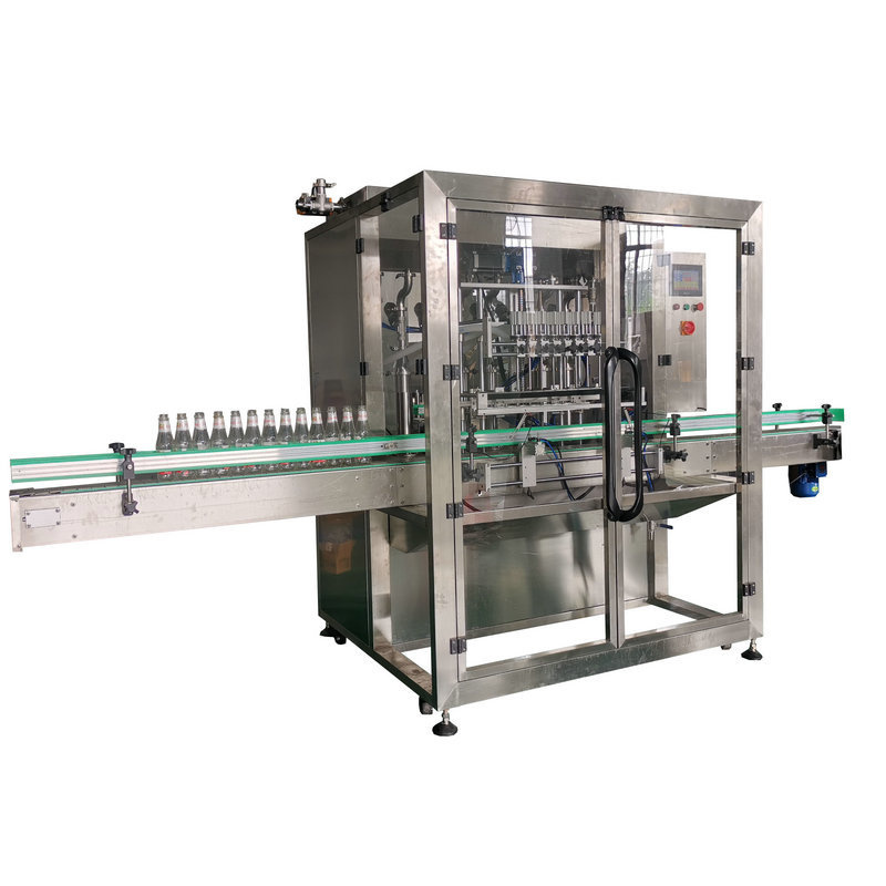 Automatic inline 6 heads filling machine for liquid