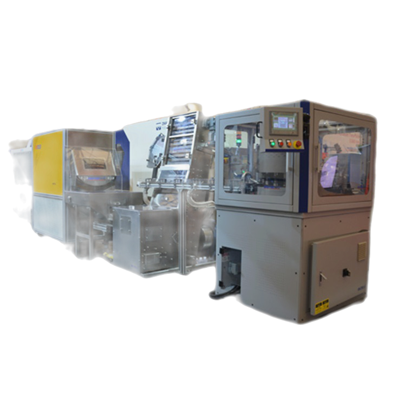 Automatic cap folding slitting machine